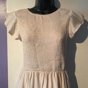 Zesica Textured Beige Maxi. Size Small